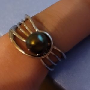 Vantel Pearls sterling silver ring
